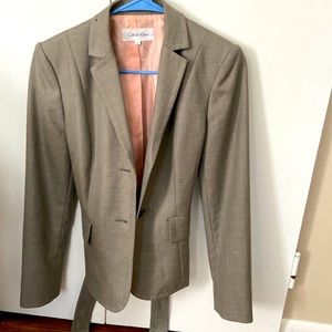 Grey Calvin Klein women’s blazer size 2